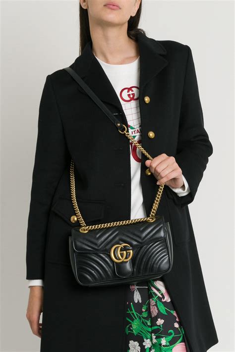 gucci 406367|gg marmont matelassé small bag.